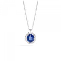 Collana Recarlo Donna Gemma in Oro bianco Zaffiro 0.44 Ct P33CC251/ZB - P33CC251/ZB